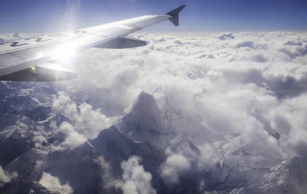 Vista Aérea Das Montanhas Tibete China Conceito Viagem — Fotografia de Stock