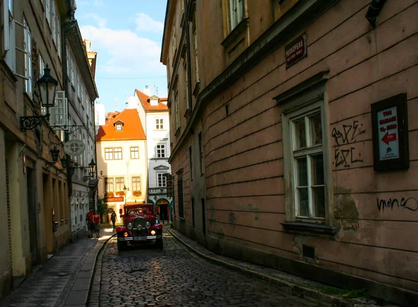 View Prague Traditional Architecture Walking City Streets Daytime — Stock Photo, Image