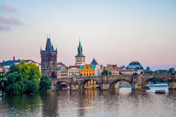 View Prague Architecture River Daytime — ストック写真