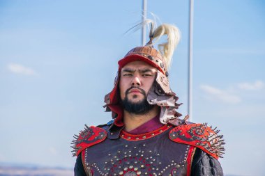 Kazakistan, Taldykorgan - 02 Ekim 2015: Göçebe Oyunları, Orta Asya 'da yapılan etnik sporlara adanmış uluslararası spor müsabakaları   