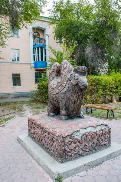 Caminar Por Ciudad Hacer Turismo Durante Día Kazajstán — Foto de Stock