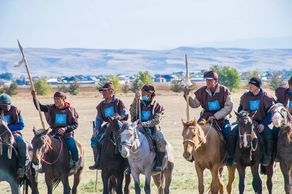 Kazakhstan Taldykorgan Octobre 2015 Nomad Games Compétition Sportive Internationale Dédiée — Photo