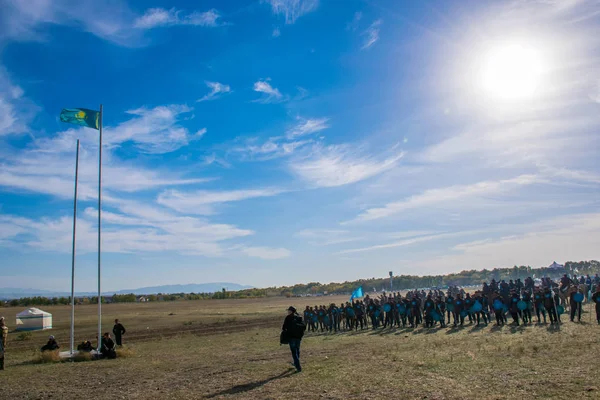 Казахстан Талдікорн Жовтня 2015 Nomad Games Міжнародне Спортивне Змагання Присвячене — стокове фото