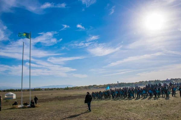 Kazakhstan Taldykorgan Octobre 2015 Nomad Games Compétition Sportive Internationale Dédiée — Photo