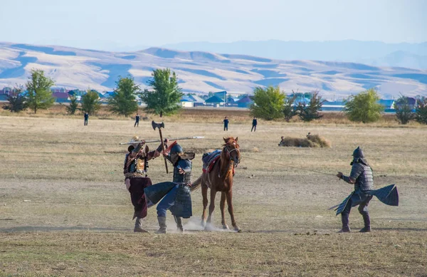 Kazakhstan Taldykorgan Octobre 2015 Nomad Games Compétition Sportive Internationale Dédiée — Photo