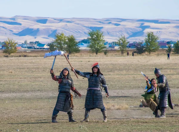 Kazachstan Taldykorgan Października 2015 Nomad Games Międzynarodowy Konkurs Sportowy Poświęcony — Zdjęcie stockowe