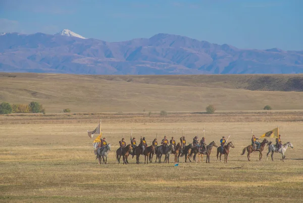 Kazakhstan Taldykorgan Octobre 2015 Nomad Games Compétition Sportive Internationale Dédiée — Photo