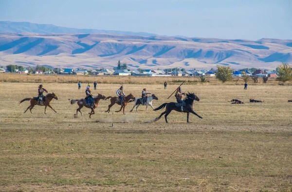 Kazakhstan Taldykorgan Octobre 2015 Nomad Games Compétition Sportive Internationale Dédiée — Photo