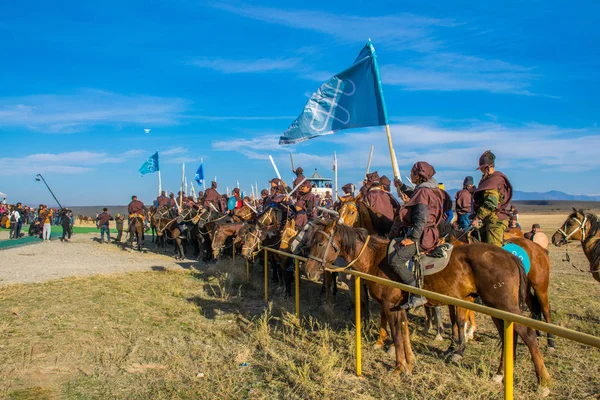 Kazachstan Taldykorgan Oktober 2015 Nomad Games Internationale Sportcompetitie Gewijd Aan — Stockfoto