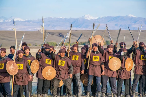 Kazachstan Taldykorgan Października 2015 Nomad Games Międzynarodowy Konkurs Sportowy Poświęcony — Zdjęcie stockowe