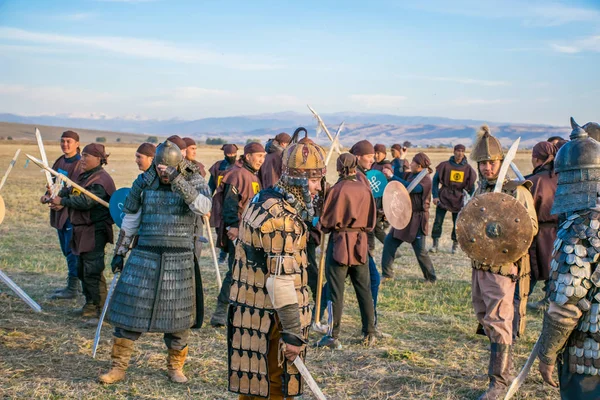 Kazakistan Taldykorgan Ekim 2015 Göçebe Oyunları Orta Asya Yapılan Etnik — Stok fotoğraf