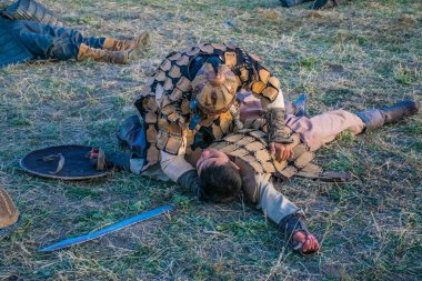 Kazakistan, Taldykorgan - 02 Ekim 2015: Göçebe Oyunları, Orta Asya 'da yapılan etnik sporlara adanmış uluslararası spor müsabakaları   