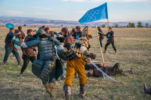 Казахстан Талдыкорган Октября 2015 Года Международные Спортивные Соревнования Кочевники Посвященные — стоковое фото