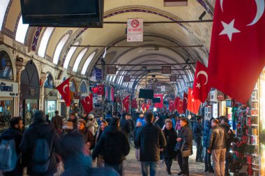Türkiye 'de pazar yerinde insanlar
