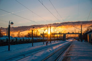 Rusya, Nizhny Novgorod - 01 Ocak 2017: Noel tatilinde Nizhny Novgorod 'un Yürüyüşü 