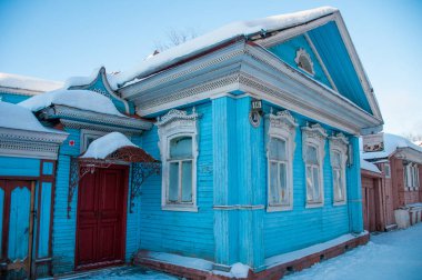 Rusya, Nizhny Novgorod - 01 Ocak 2017: Noel tatilinde Nizhny Novgorod 'un Yürüyüşü 