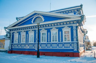 Rusya, Nizhny Novgorod - 01 Ocak 2017: Noel tatilinde Nizhny Novgorod 'un Yürüyüşü 