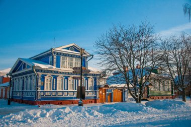 Rusya, Nizhny Novgorod - 01 Ocak 2017: Noel tatilinde Nizhny Novgorod 'un Yürüyüşü 
