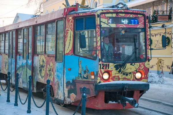 Rússia Nizhny Novgorod Janeiro 2017 Caminhando Por Nizhny Novgorod Durante — Fotografia de Stock