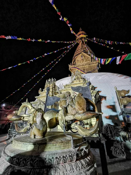 Άποψη Της Βουδιστικής Stupa Ταξιδιωτική Έννοια — Φωτογραφία Αρχείου