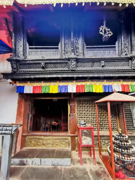 Vista Arquitetura Tradicional Tibete China — Fotografia de Stock
