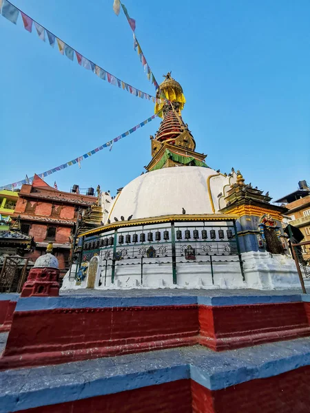 Άποψη Της Βουδιστικής Stupa Ταξιδιωτική Έννοια — Φωτογραφία Αρχείου