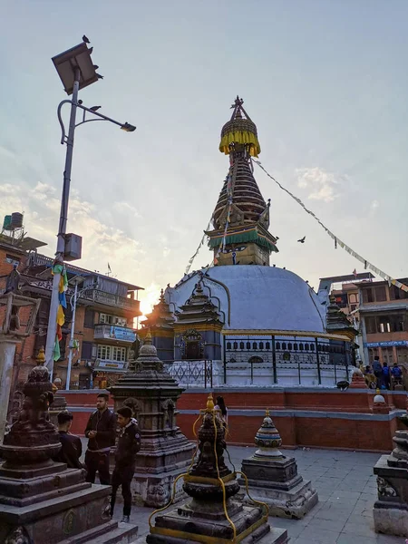 Vista Budista Stupa Conceito Viagem — Fotografia de Stock