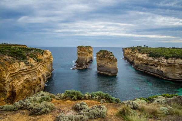 Paisagem Natural Com Doze Apóstolos Austrália Conceito Viagem — Fotografia de Stock