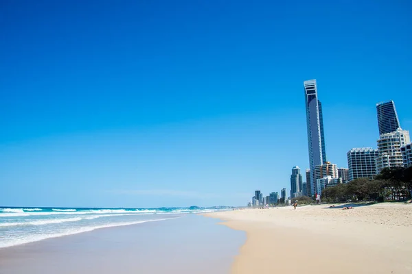 Gold Cost Australië Februari 2017 Skyscrapers Surfers Paradise Strand Zonnige — Stockfoto