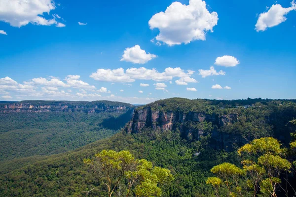 Ταξιδεύει Από Εθνικό Πάρκο Blue Mountains Αυστραλία — Φωτογραφία Αρχείου