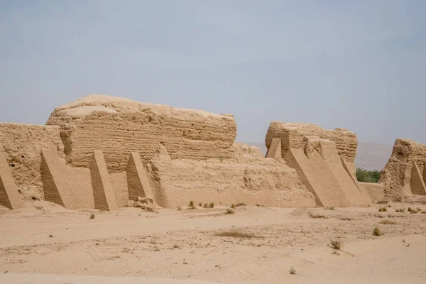 Ruines Ancienne Ville Gaochang Turpan Chine Datant 2000 Ans Gaochang — Photo