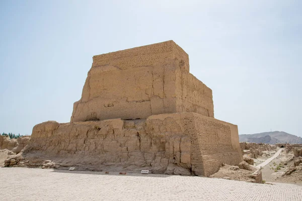 Ruines Ancienne Ville Jiaohe Turpan Chine Datant 2000 Ans Gaochang — Photo