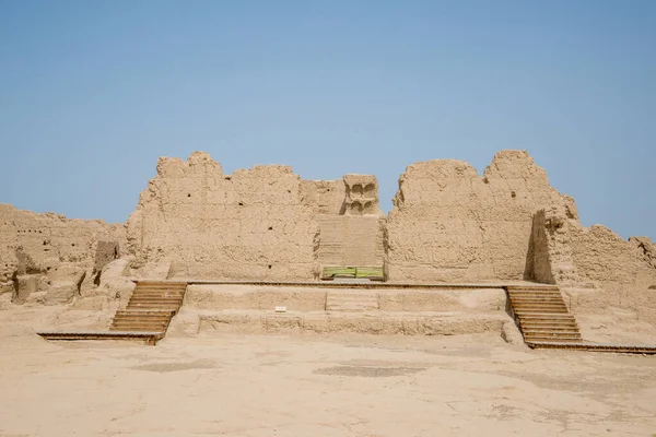 Ruines Ancienne Ville Gaochang Turpan Chine Datant 2000 Ans Gaochang — Photo