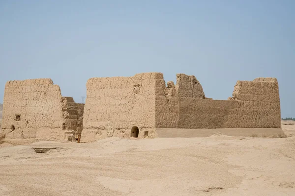 Ruines Ancienne Ville Gaochang Turpan Chine Datant 2000 Ans Gaochang — Photo