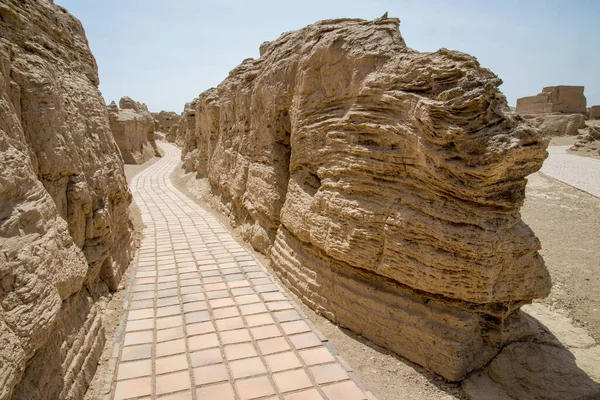 Ruinen Der Antiken Stadt Jiaohe Turpan China Mit Mehr Als — Stockfoto