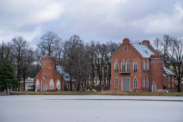 Адмиралтейские Здания Екатерининском Парке Царское Село Санкт Петербург Россия — стоковое фото