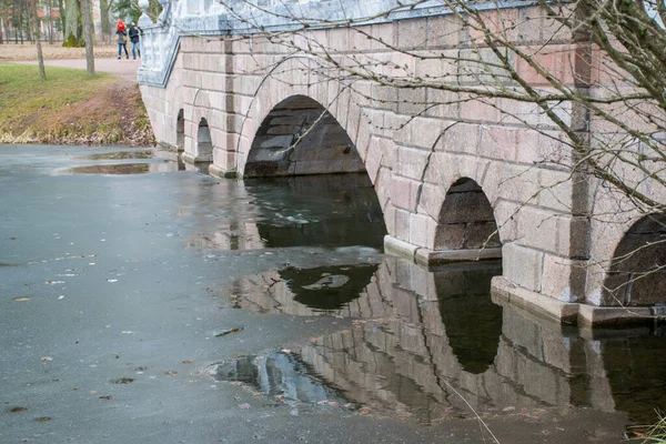 Herfstlandschap Met Siberische Marmeren Galerij — Stockfoto