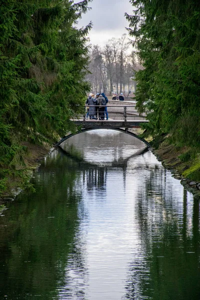 Uitzicht Paviljoen Hermitage Catherine Park Tsarskoye Selo Rusland — Stockfoto