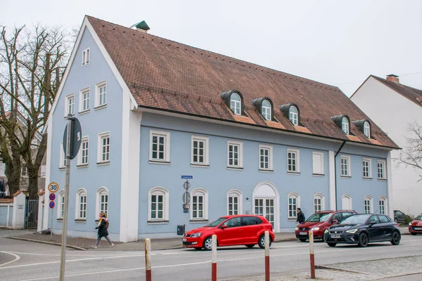 Landshut Deutschland März 2020 Blick Auf Historische Gebäude Der Landshuter — Stockfoto