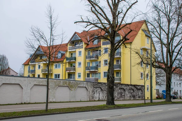 Landshut Deutschland März 2020 Blick Auf Historische Gebäude Der Landshuter — Stockfoto