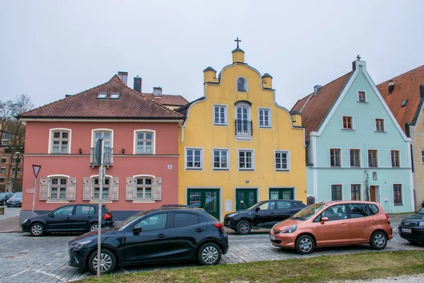 ドイツのランドシャット 2020年3月 ドイツのバイエルン州ランドシャット旧市街の歴史的建造物の眺め — ストック写真