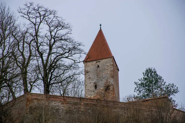 Landshut Deutschland März 2020 Vogelperspektive Mit Historischen Gebäuden Der Landshuter — Stockfoto