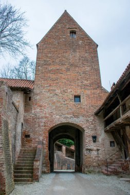 Landshut, Almanya - Mart 2020: Trausnitz Şatosu Landshut, Bavyera 'da bulunan bir ortaçağ kalesidir..