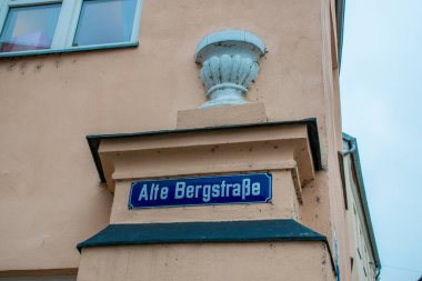 Landshut, Almanya - Mart 2020: Bavyera 'daki Landshut' un tarihi merkezi.