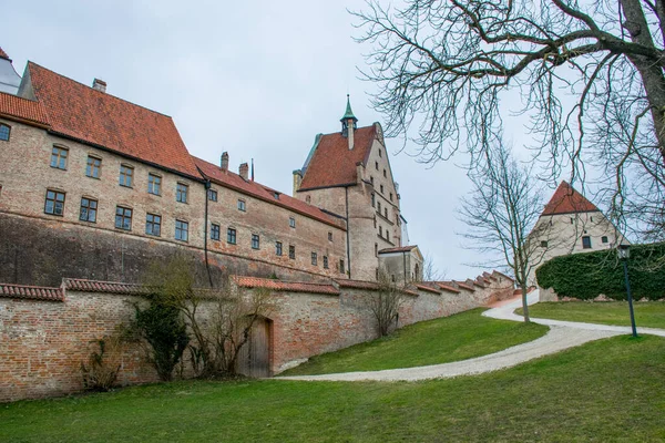 Landshut Γερμανία Μάρτιος 2020 Κάστρο Trausnitz Είναι Ένα Μεσαιωνικό Κάστρο — Φωτογραφία Αρχείου