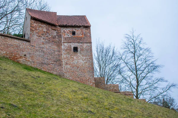 ドイツのランドシャット 2020年3月 Trausnitz城はバイエルン州のランドシャット旧市街に位置する中世の城です — ストック写真