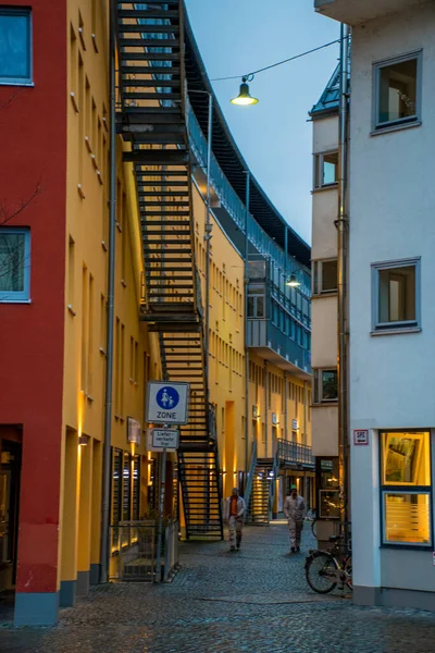 Landshut Tyskland Mars 2020 Utsikten Över Den Historiska Stadskärnan Landshut — Stockfoto