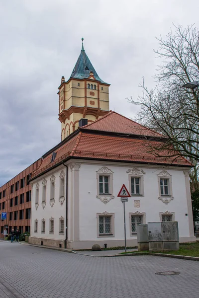 Landshut Németország Március 2020 Kilátás Történelmi Központ Landshut Bajorországban — Stock Fotó