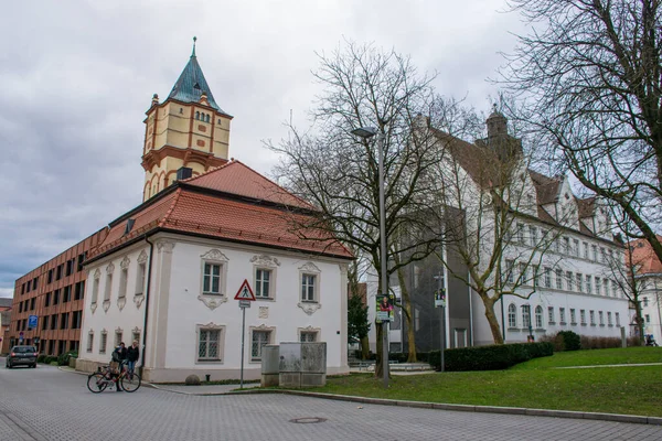 Landshut Niemcy Marzec 2020 Widok Historyczne Centrum Landshut Bawarii — Zdjęcie stockowe