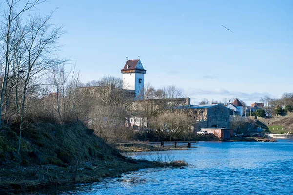 Vista Castelo Hermann Narva Estónia — Fotografia de Stock